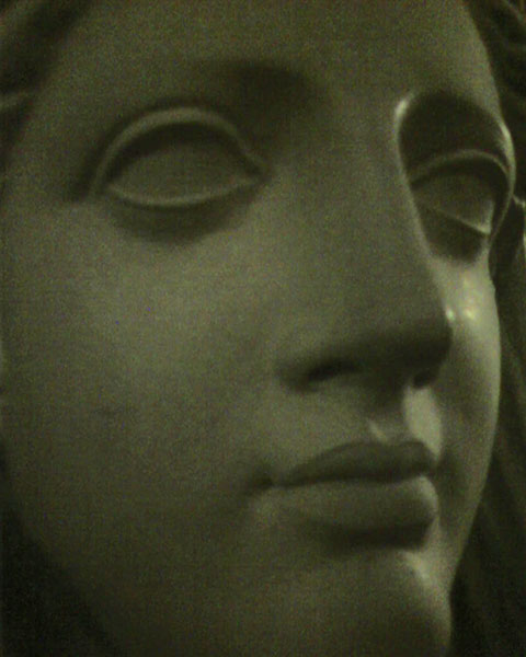 photograph of plaster cast