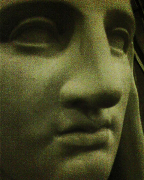 photograph of plaster cast