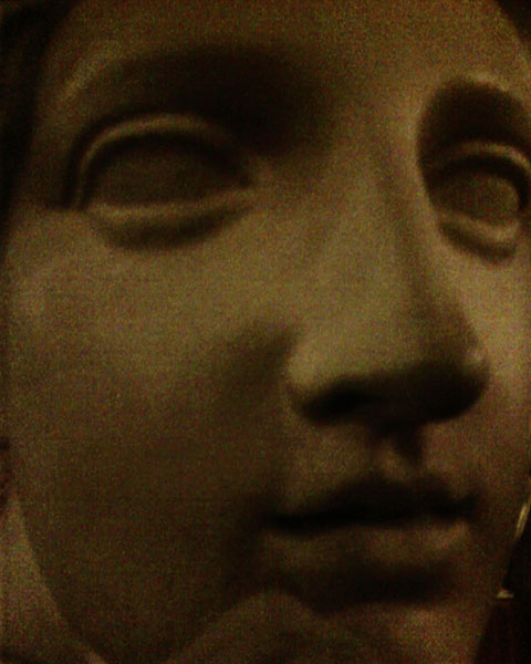 photograph of plaster cast