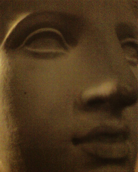 photograph of plaster cast