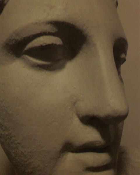 photograph of plaster cast