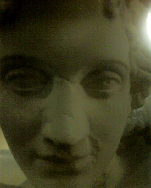 photograph of plaster cast