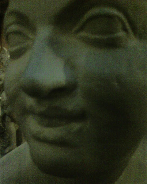 photograph of plaster cast