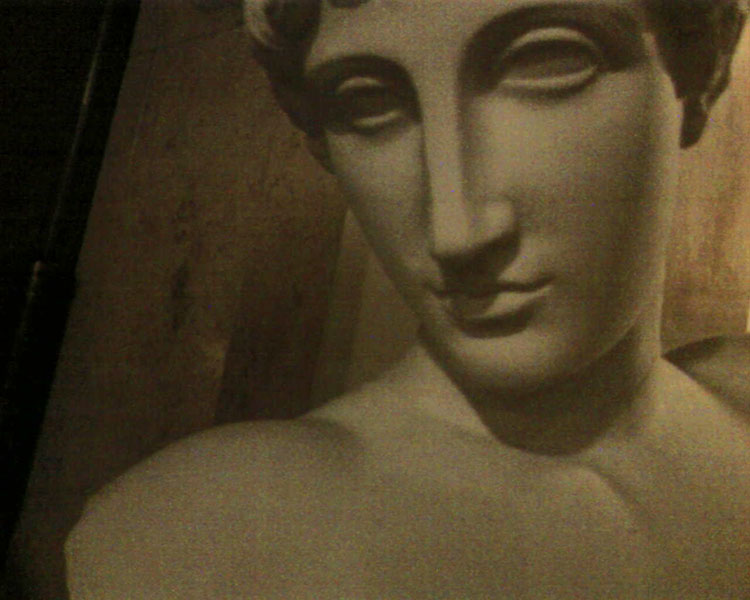 photograph of plaster cast