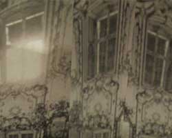 Fama Europae, a installation with wall paper