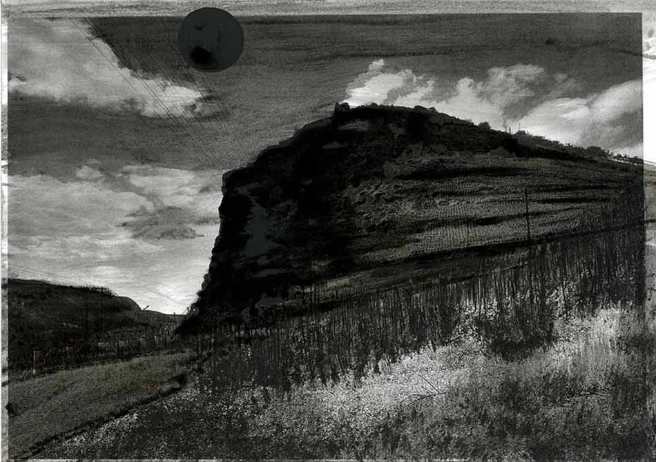 Sonne für Sander, indian ink on lasercopy, ca. 29 x 42 cm